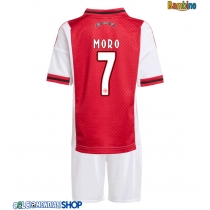 Maglie da calcio Ajax Raul Moro #7 Prima Maglia Bambino 2025-26 Manica Corta (+ Pantaloni corti)